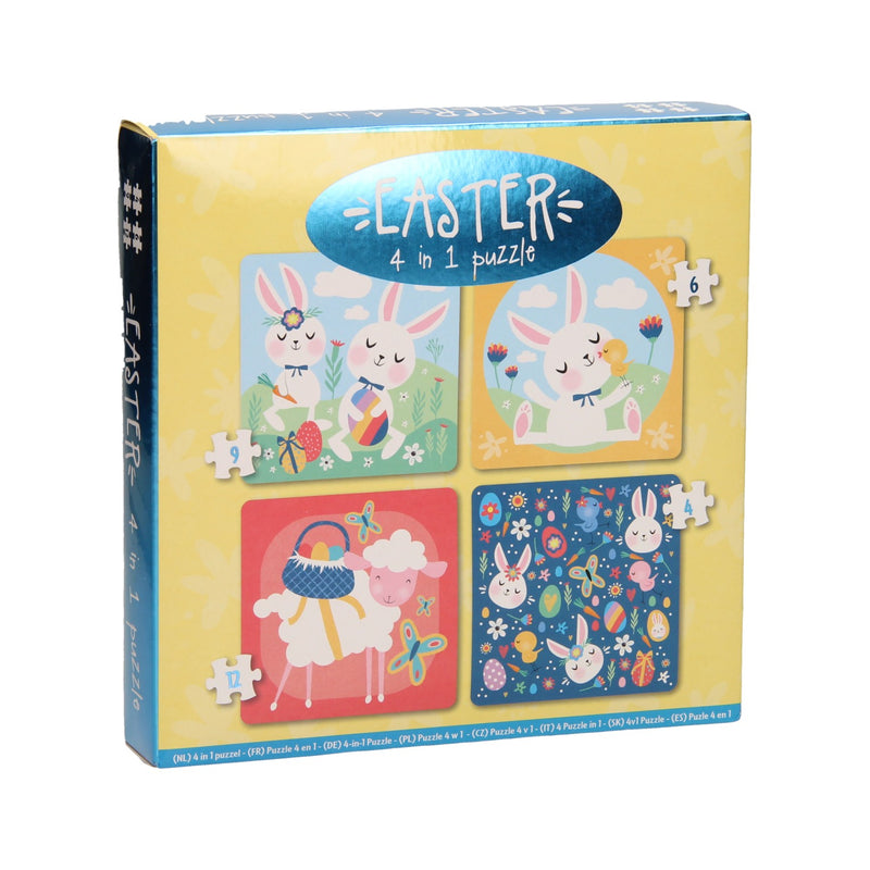 Load image into Gallery viewer, Wins holland kinderpuzzel pasen, 4in1
