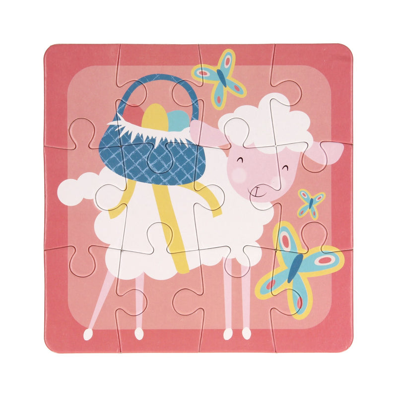 Load image into Gallery viewer, Kinderpuzzel Pasen, 4in1
