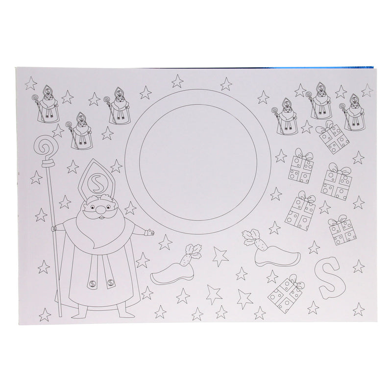 Load image into Gallery viewer, Wins holland placemats kleurboek sinterklaas, 12st.
