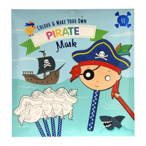 Wins holland kleur en maak je eigen maskers - piraat, 4st.