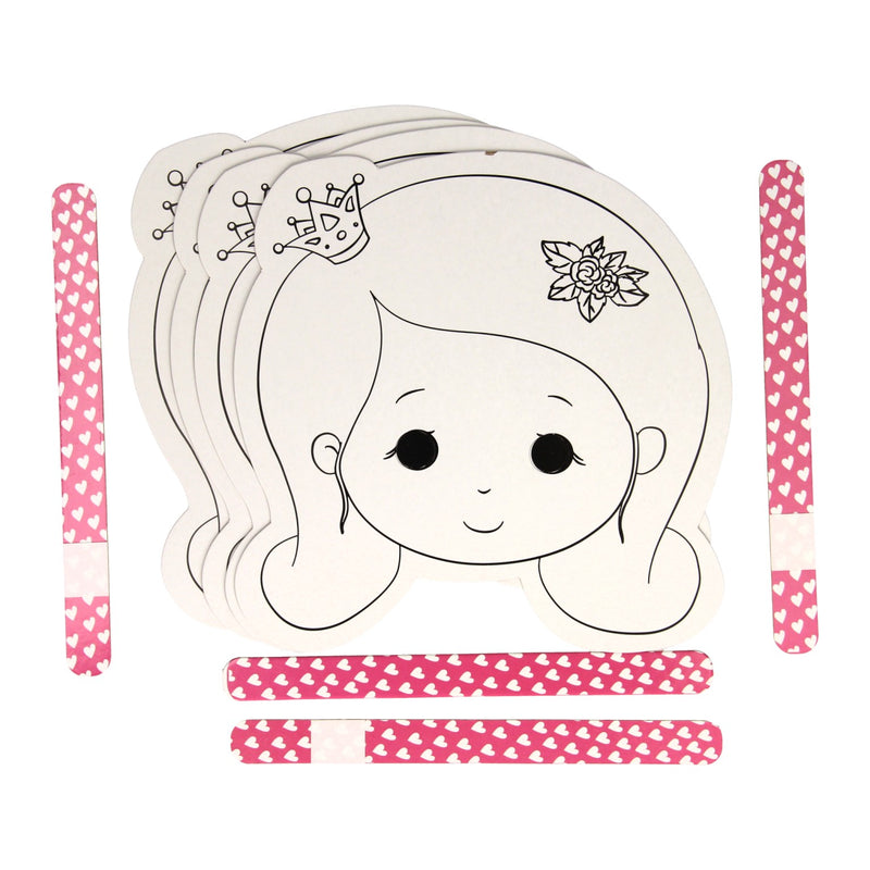 Load image into Gallery viewer, Wins holland kleur en maak je eigen maskers - prinses, 4st.
