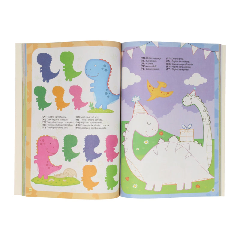 Load image into Gallery viewer, Wins holland kleur- en activiteitenboek - dino
