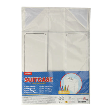 Wins holland koffertje knutselen blanco papier fsc handvat.