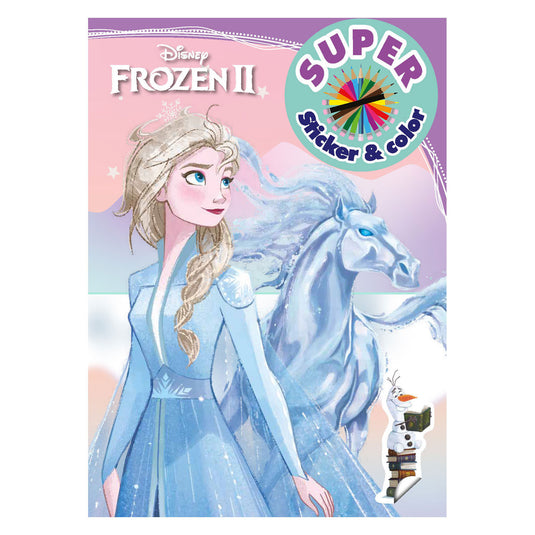 Boek specials nederland bv frozen super sticker color kleurboek