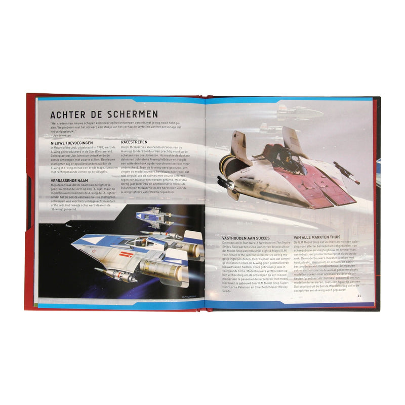 Load image into Gallery viewer, Wins holland star wars a-wing deluxe boek met houten bouwmodel
