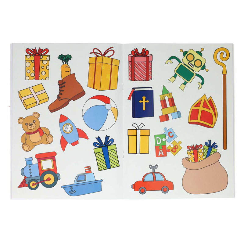 Chargez l'image dans la visionneuse de la galerie, Boek specials nederland bv sinterklaas sticker-en kleurboek 2 a. a4

