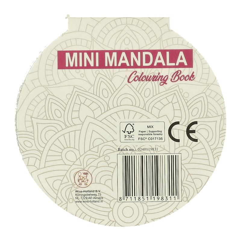 Load image into Gallery viewer, Wins Holland Mini Mandala Kleurboek Rond
