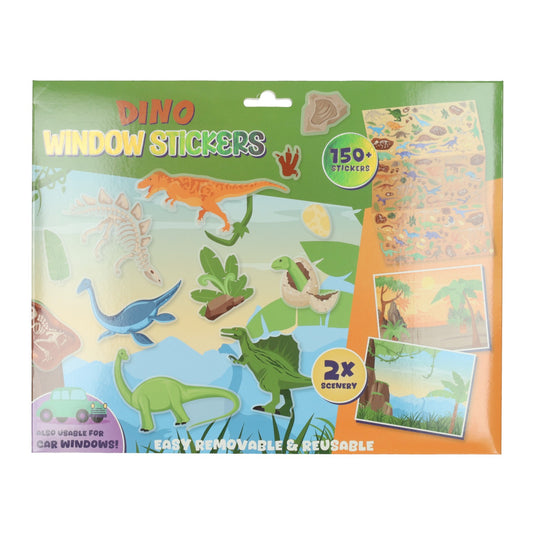 Wins holland herbruikbare dino raamstickers, 150st.