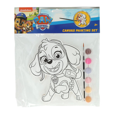 Wins holland canvas schilderen paw patrol - skye - incl penseel en 6 kleuren verf