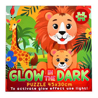 Wins holland glow in the dark puzzel jungle - 50st. - Ø 26 x 18,5 x 18,5 x 3,5 cm