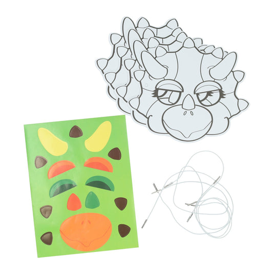 Wins holland kleur je eigen masker dino - 4 maskers