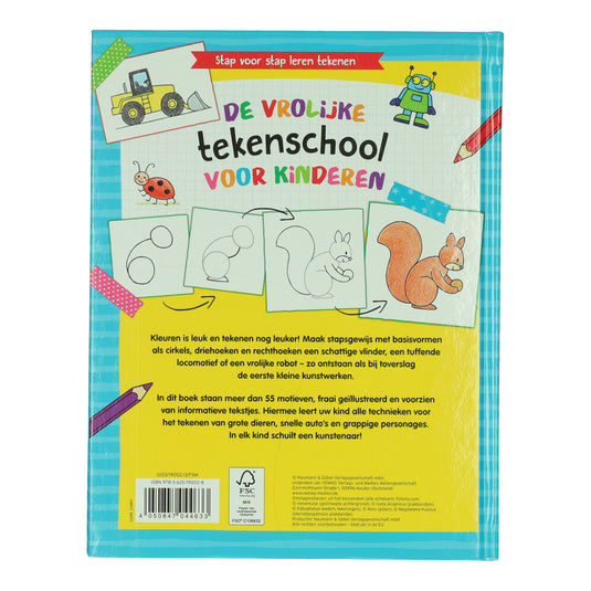 Wins holland de vrolijke tekenschool voor kinderen - stap voor stap
