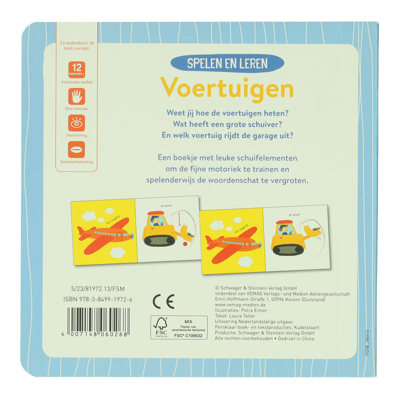 Load image into Gallery viewer, Wins holland schuifboekje spelen en leren voertuigen

