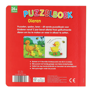 Wins holland puzzelboek dieren - 4 puzzels