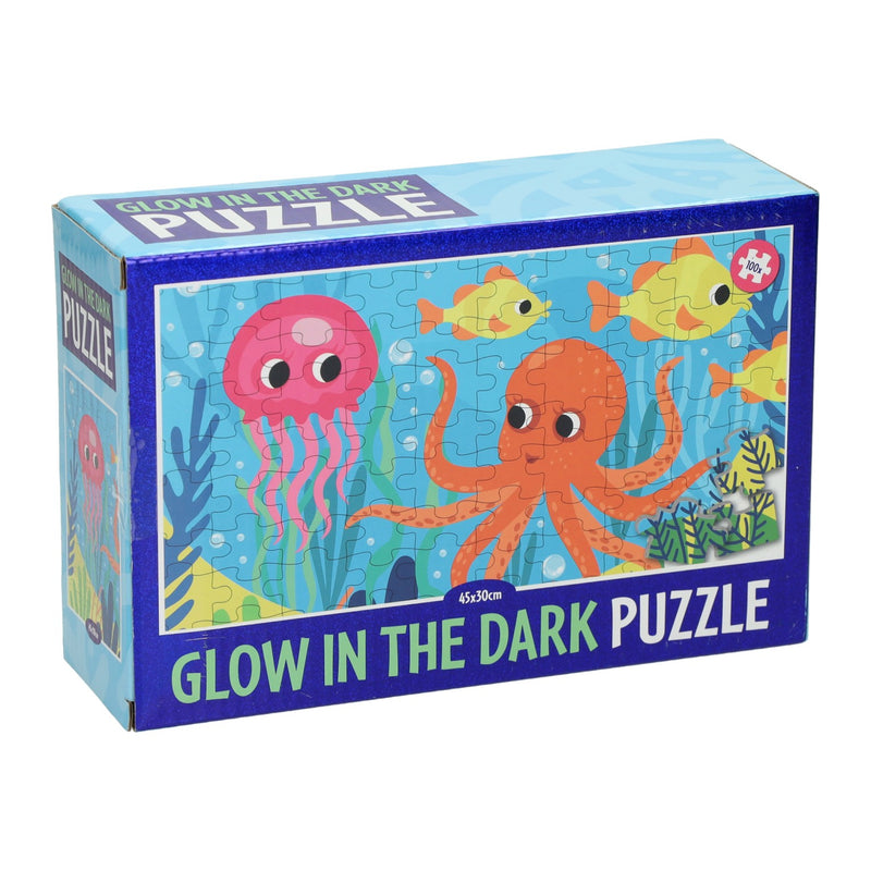 Afbeelding laden in galerijviewer, Wins holland glow in the dark puzzel onderwaterwereld, 100st.
