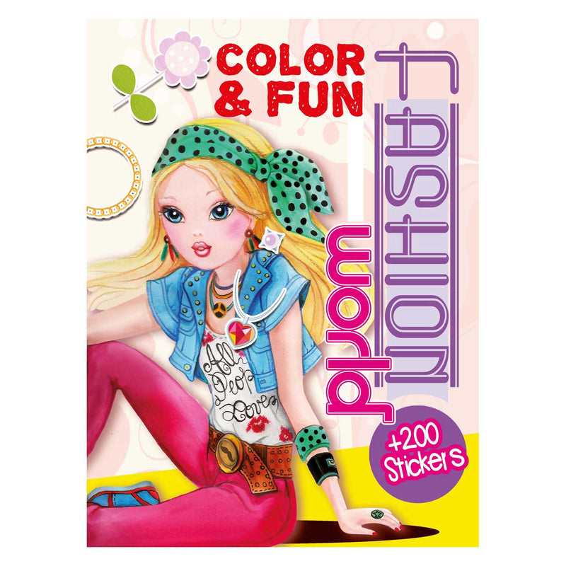 Load image into Gallery viewer, Boek specials nederland bv color fun girls kleurboek met 200 stickers
