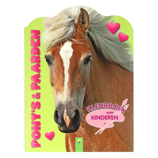 Wins holland kleurboek voor kinderen pony's en paarden, 96pag