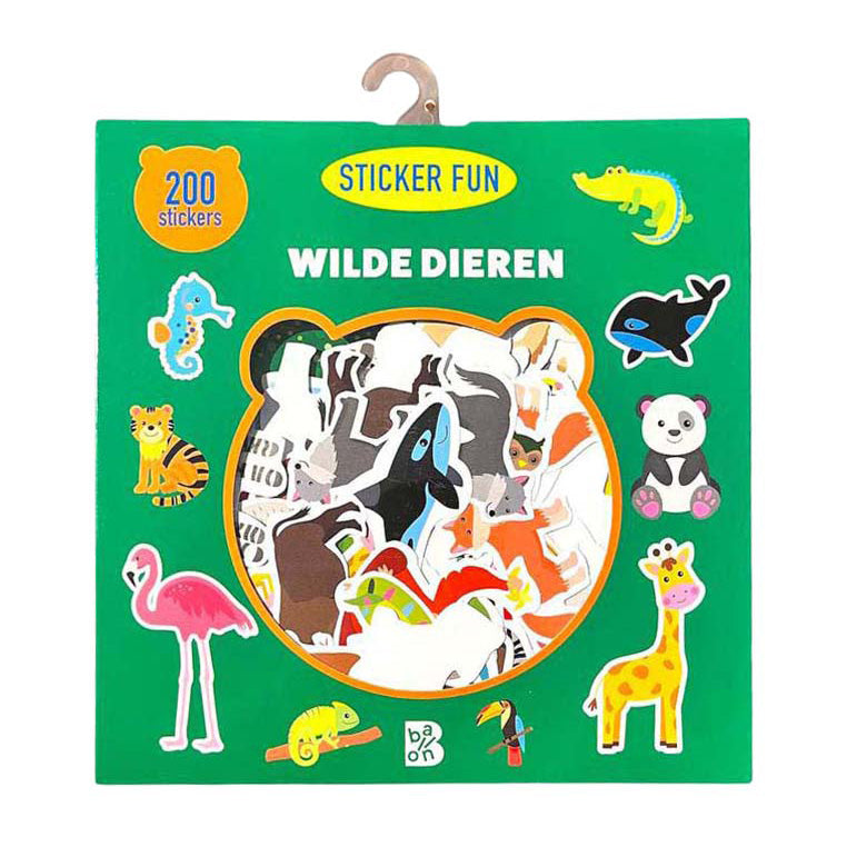 Load image into Gallery viewer, Wins holland wilde dieren sticker fun - 200 afneembare stickers
