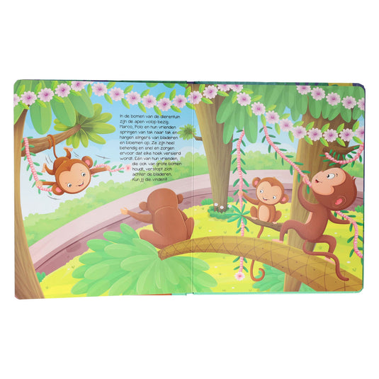Wins holland kartonboek met zaklamp dierentuin - 3jr.