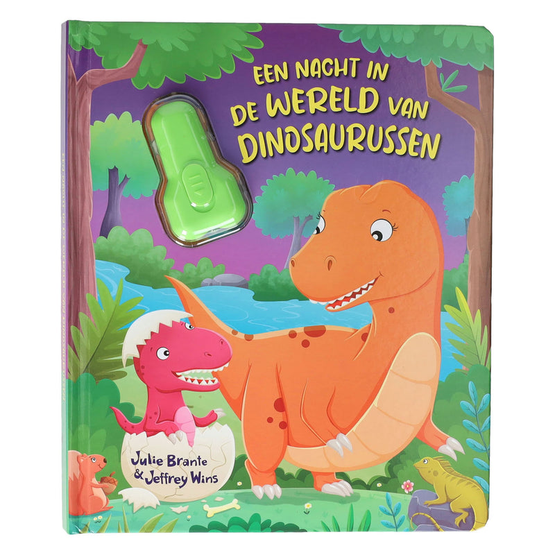 Afbeelding laden in galerijviewer, Wins holland kartonboek met zaklamp dinosaurus - 3jr.
