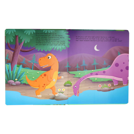 Wins holland kartonboek met zaklamp dinosaurus - 3jr.