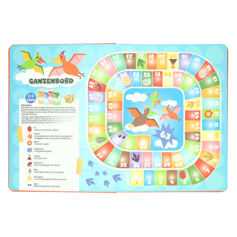 Laden Sie das Bild in Galerie -Viewer, Wins holland bordspellen boek 8 spellen dinosaurus - 3jr.
