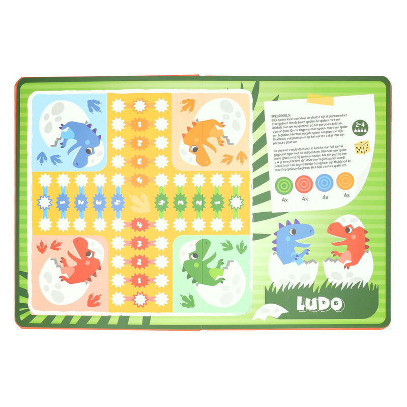 Laden Sie das Bild in Galerie -Viewer, Wins holland bordspellen boek 8 spellen dinosaurus - 3jr.
