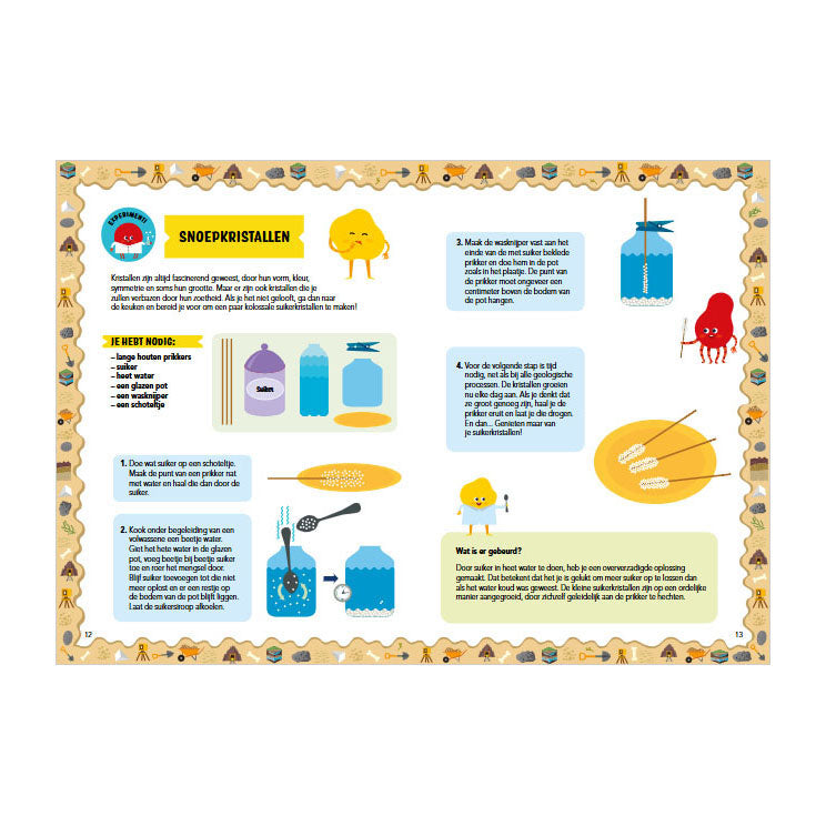Chargez l'image dans la visionneuse de la galerie, Rebo publishers geologie - gek op wetenschap met 100+ stickers

