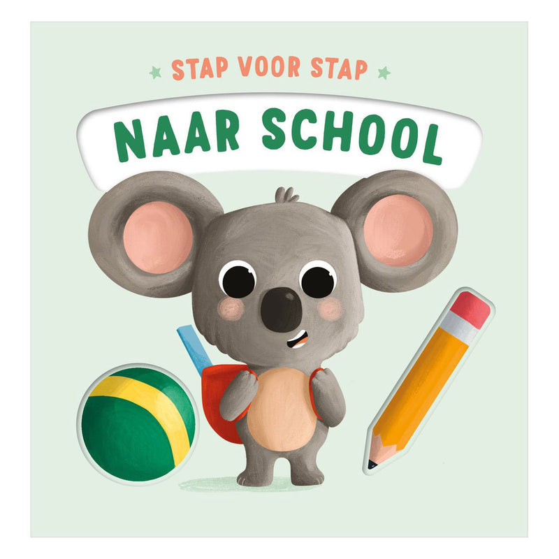 Load image into Gallery viewer, Rebo publishers naar school - stap voor stap kartonboekje
