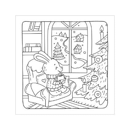 Rebo publishers cozy christmas - cute cozy kleurboek