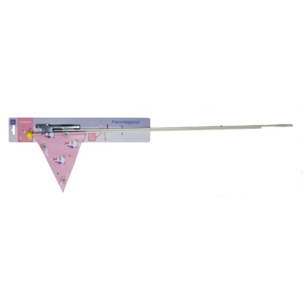 Load image into Gallery viewer, Beveiligingsvlag Pexkids Unicorn Pink met eenhoornprint
