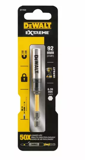 Dewalt accessoires flextorq schroefbithouder voor 25 mm schroefbits | magnetisch met schroefgeleider - dt7522-qz