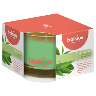 Bolsius geurkaars in glas true scents green tea