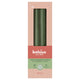 Bolsius gotische kaarsen 245 24 doos 4 metallic green | 2 stuks