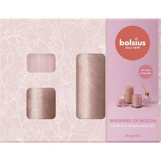 Bolsius - giftset - medium - whispers of bloom