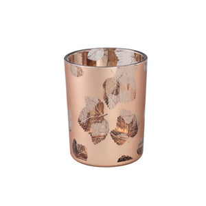 Ptmd windlicht kamala m bruin bronskleurig 12,5 cm | 6 stuks