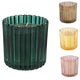 Geurkaars in glas 7,5 x 7,5 cm 4 assortiment | 24 stuks