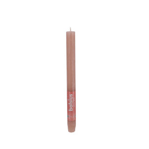 Bolsius dinerkaars rustiek misty pink | 9 stuks