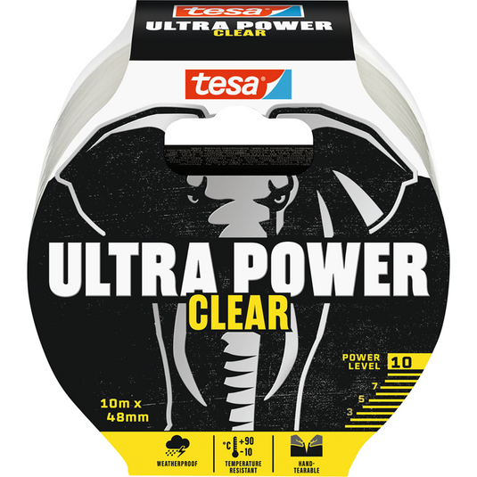 Tesa ultra power clear 56496-00000-00 reparatietape transparant (l x b) 10 m x 48 mm 1 stuk(s)