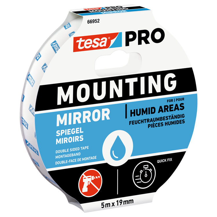 Afbeelding laden in galerijviewer, Tesa professional 1067941 - tesa mounting pro spiegel mont 5m x19 mm wit | 16 stuks
