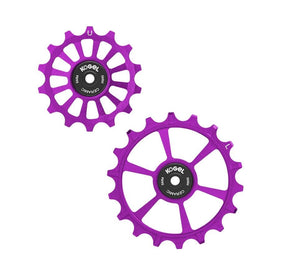 Sram kogel derailleurwieltjes cross 14 18t transmission paars