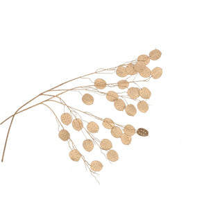 Load image into Gallery viewer, No brand kunsttak silver dollar oslo goud 71cm | 12 stuks
