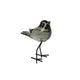 Van manen sculptuur vogel decoratie glas groen 11x8x14cm.