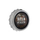 No brand wandversiering beer cap collection metaal 24x24x5 cm | 2 stuks