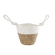No brand mand blois s naturel riet creme katoen pot 15 18x12x29cm | 5 stuks