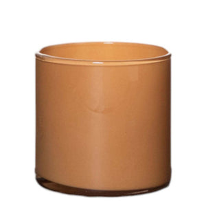 Vaas cilinder astra solid apricot oranje h10 d10 | 6 stuks