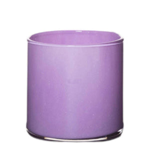 Vaas cilinder astra solid lavendel paars h10 d10 | 6 stuks