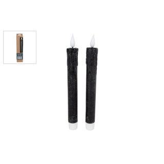 Load image into Gallery viewer, No brand kaars led afstandsbediening zwart set 2 | 2 stuks

