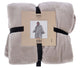 Merkloos sans marque hoodie plaid sherry 70x110 cm pumice stone