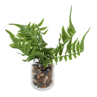 Load image into Gallery viewer, Countryfield kunstplant pteropsida in pot 19 cm groen assorti | 2 stuks
